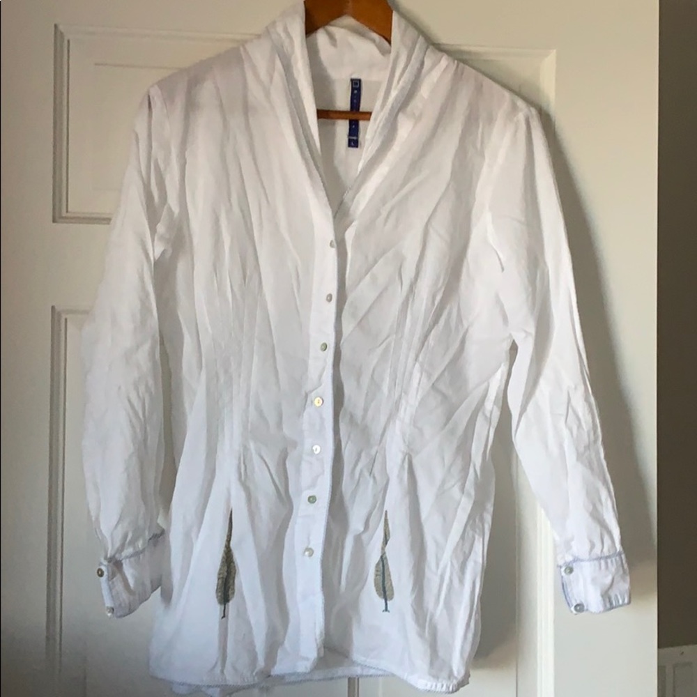 White button down shirt